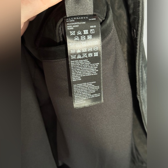 Allsaints Hazel Leather Jacket - Size XL - Picture 7 of 7